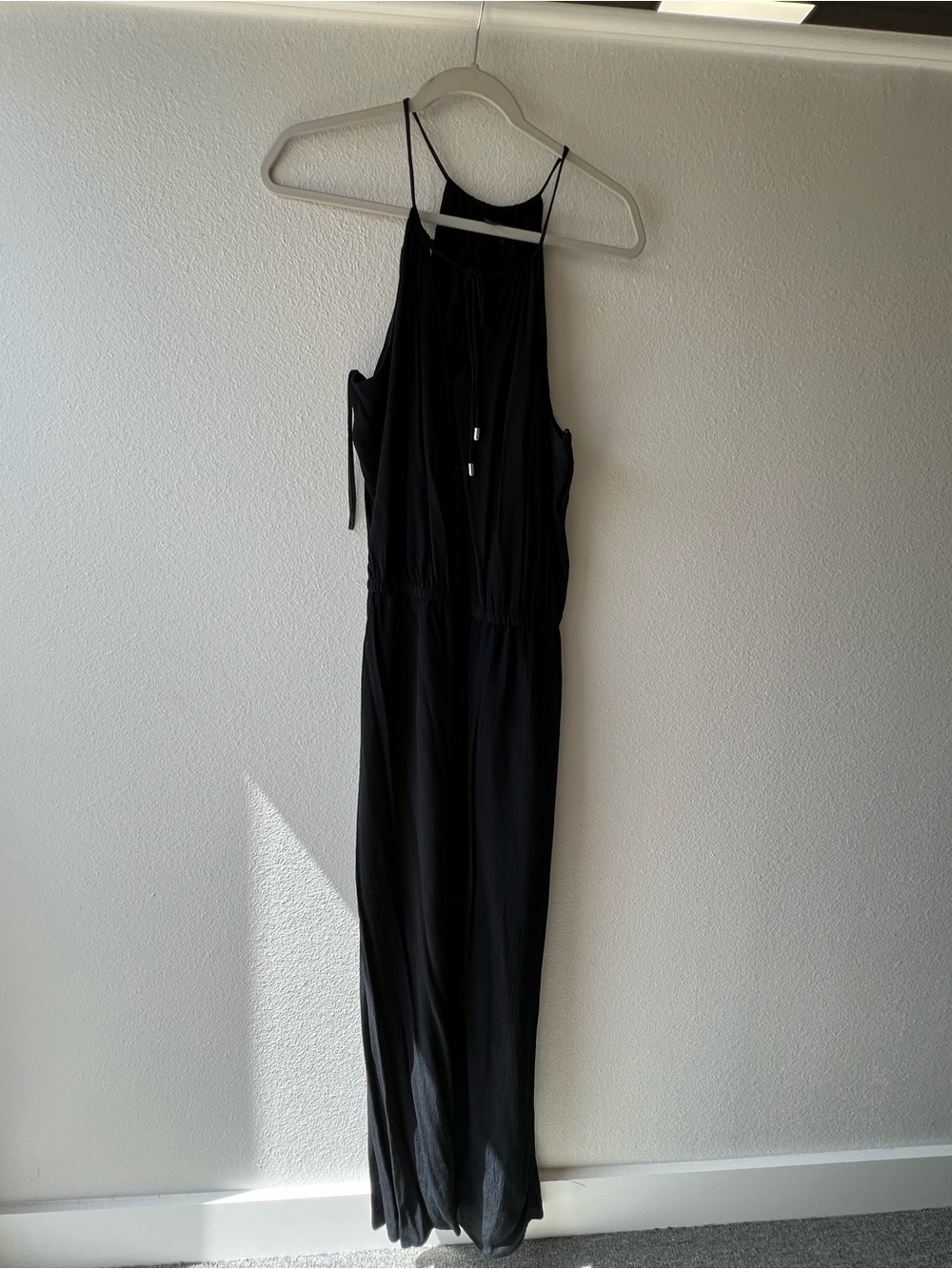Karen Kane Black Halter Maxi Jumpsuit